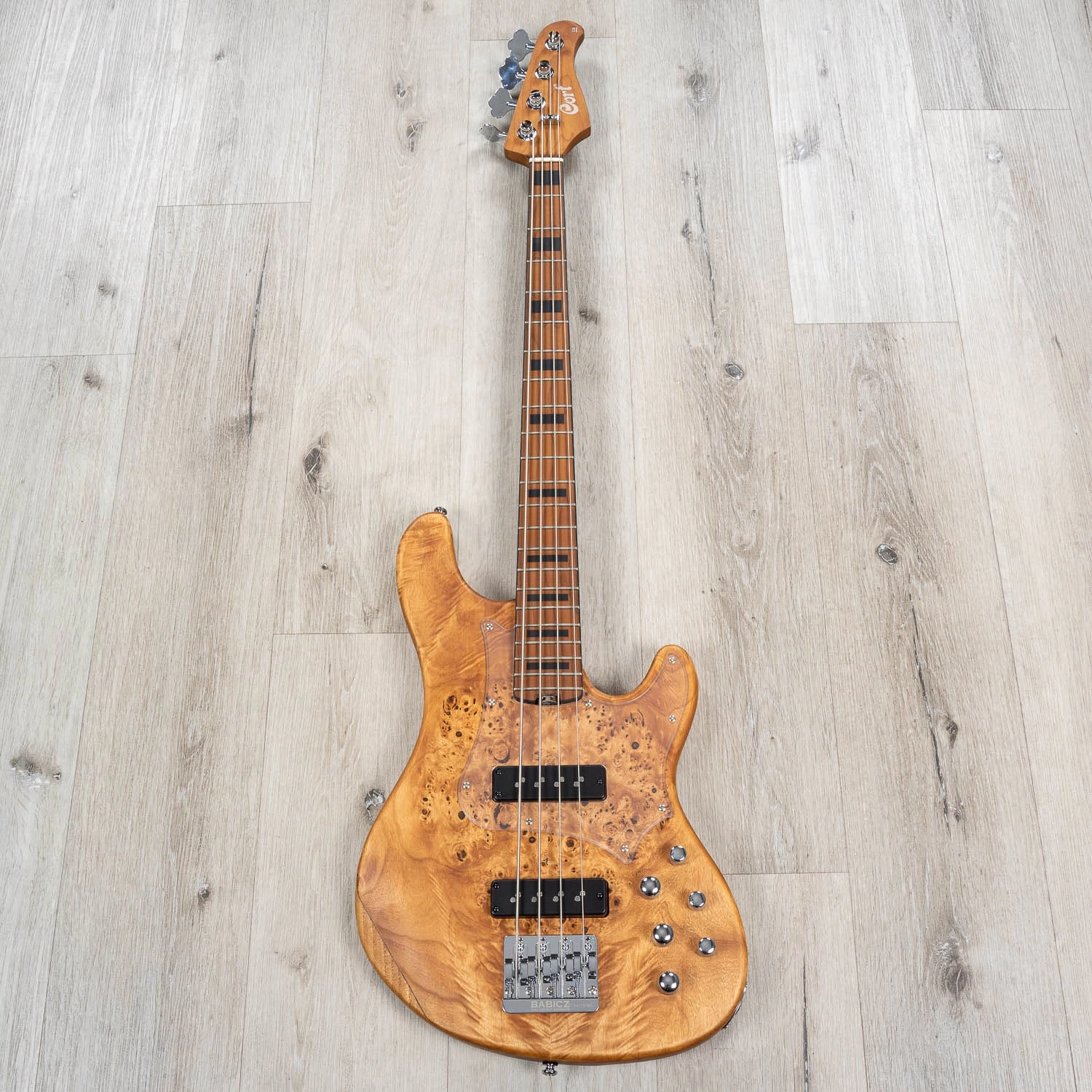 Cort GB-Modern 4 Bass, Nordstrand Pickups, Roasted Maple Fretboard, Open Pore Vintage Natural 5 Cort GB-Modern 4 Bass, Nordstrand Pickups, Roasted Maple Fretboard, Open Pore Vintage Natural - Image 3