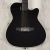 Godin A12 Black HG 12-String Guitar, Solid Cedar Top, Gloss Black Finish -Musical Instrument Shop 20230328 dsc02101
