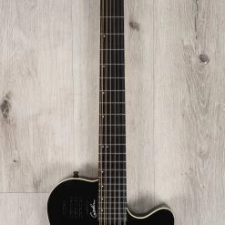 Godin A12 Black HG 12-String Guitar, Solid Cedar Top, Gloss Black Finish -Musical Instrument Shop 20230328 dsc02107