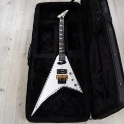 Jackson Concept Series Rhoads RR24 HS Guitar, Ebony Fretboard, White With Black Pinstripes -Musical Instrument Shop 20230328 dsc02190