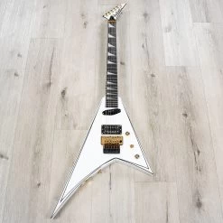 Jackson Concept Series Rhoads RR24 HS Guitar, Ebony Fretboard, White With Black Pinstripes -Musical Instrument Shop 20230328 dsc02193
