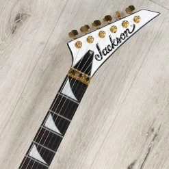 Jackson Concept Series Rhoads RR24 HS Guitar, Ebony Fretboard, White With Black Pinstripes -Musical Instrument Shop 20230328 dsc02210