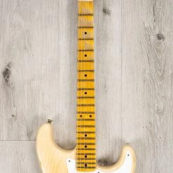 Fender Custom Shop '58 Stratocaster Relic Guitar, Maple Neck, Natural Blonde -Musical Instrument Shop 20230331 dsc03697 1