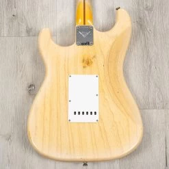 Fender Custom Shop '58 Stratocaster Relic Guitar, Maple Neck, Natural Blonde -Musical Instrument Shop 20230331 dsc03708 1