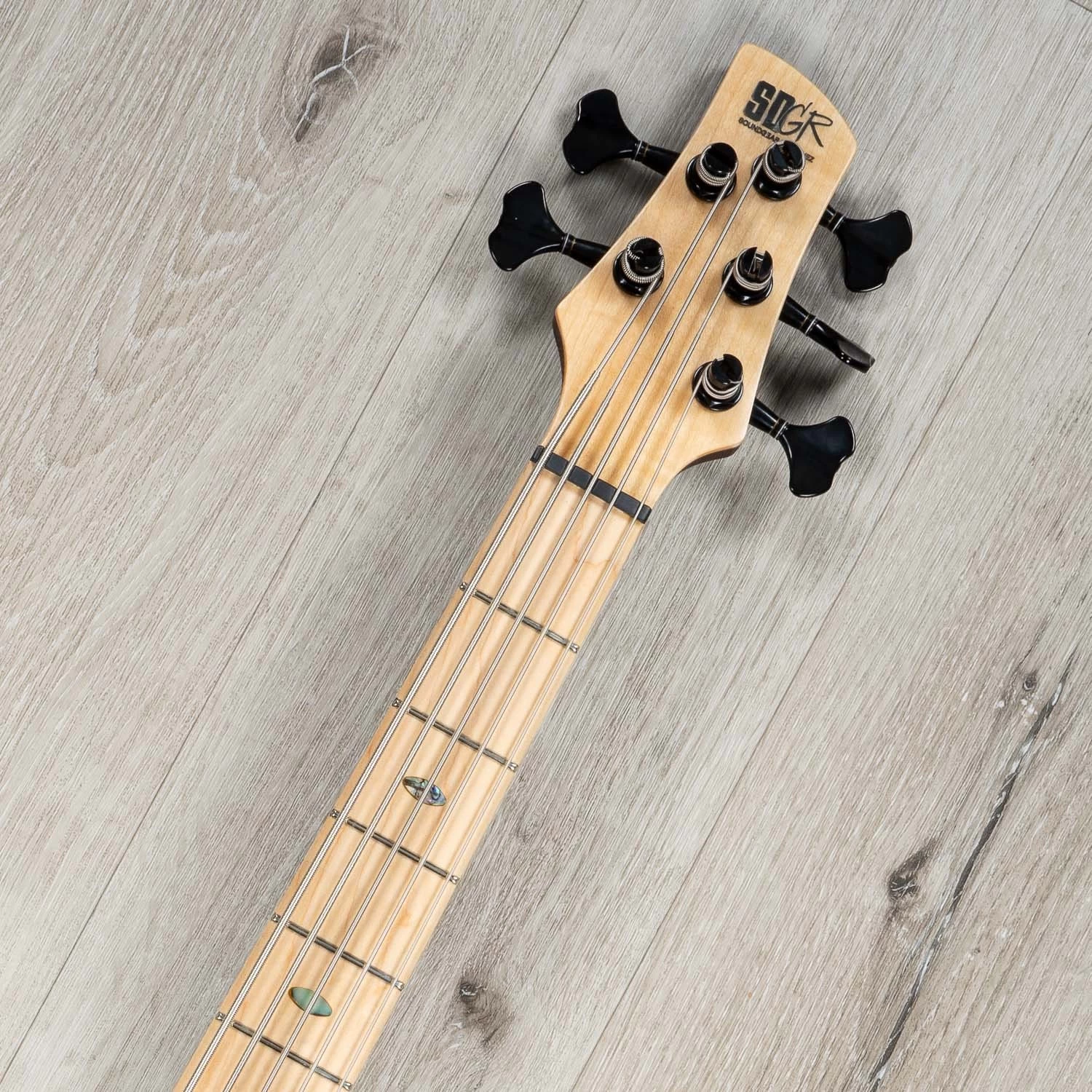 Ibanez SR5FMDX2 SR Premium 5-String Bass, Flame Maple Fretboard, Natural Low Gloss 10 Ibanez SR5FMDX2 SR Premium 5-String Bass, Flame Maple Fretboard, Natural Low Gloss - Image 8