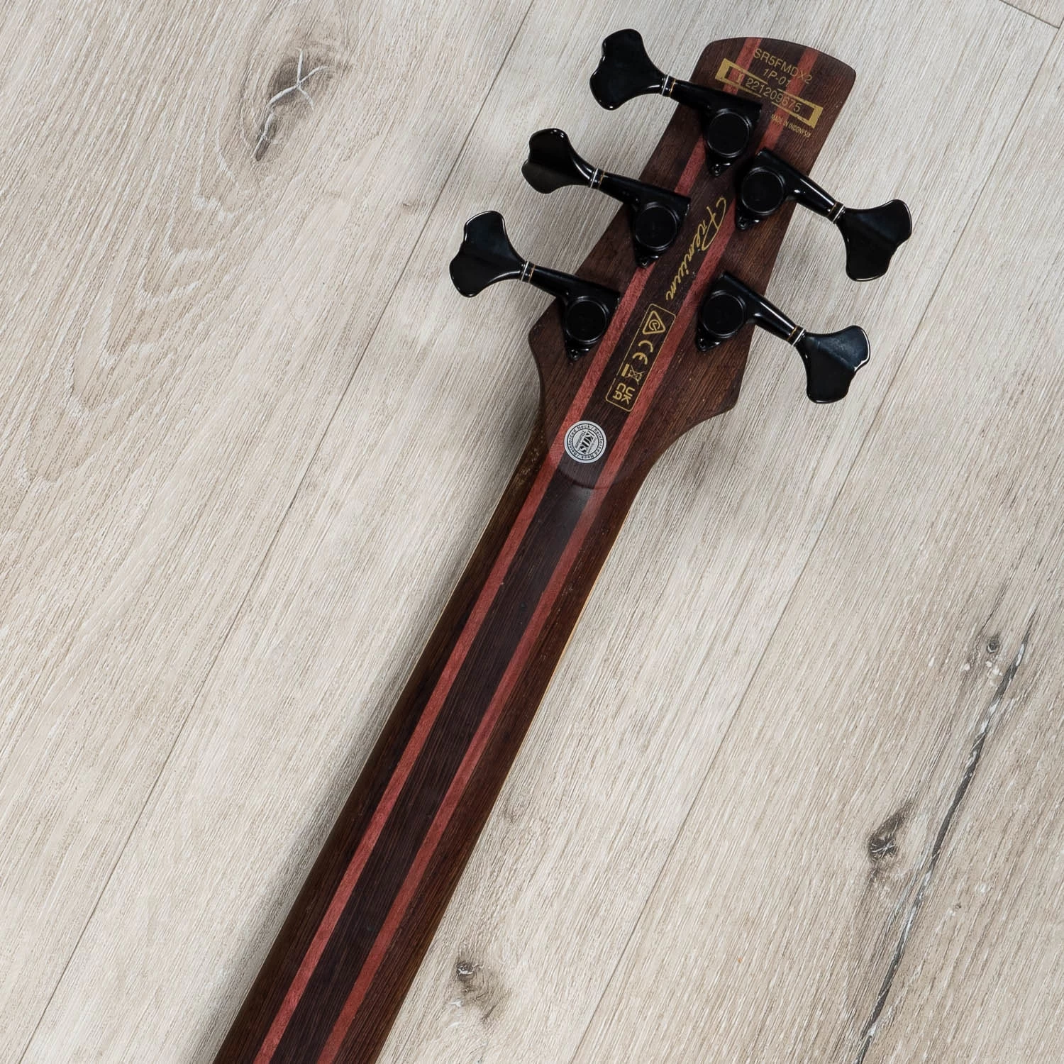 Ibanez SR5FMDX2 SR Premium 5-String Bass, Flame Maple Fretboard, Natural Low Gloss 11 Ibanez SR5FMDX2 SR Premium 5-String Bass, Flame Maple Fretboard, Natural Low Gloss - Image 9