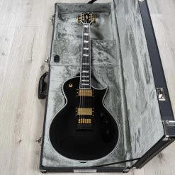 ESP E-II Eclipse Full Thickness Evertune Guitar, Fishman Pickups, Gold Hardware, Black -Musical Instrument Shop 20230413 dsc06258 1