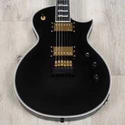 ESP E-II Eclipse Full Thickness Evertune Guitar, Fishman Pickups, Gold Hardware, Black