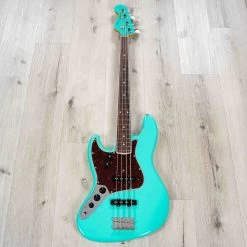 Fender American Vintage II 1966 Left-Hand Jazz Bass, Rosewood Fretboard, Sea Foam Green -Musical Instrument Shop 20230417 20230417 dsc07044