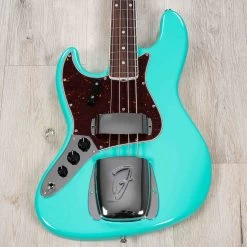 Fender American Vintage II 1966 Left-Hand Jazz Bass, Rosewood Fretboard, Sea Foam Green -Musical Instrument Shop 20230417 20230417 dsc07050