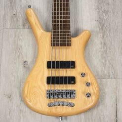 Warwick Teambuilt Pro Series Corvette 6-String Bass, Natural Transparent Satin