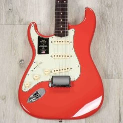 Fender American Vintage II 1961 Stratocaster Left-Hand Guitar, Rosewood Fretboard, Fiesta Red -Musical Instrument Shop 20230425 20230425 dsc08153 1