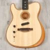 Fender American Acoustasonic Telecaster Guitar, Left-Handed, Natural, Ebony Fingerboard -Musical Instrument Shop 20230427 20230427 dsc08775