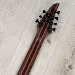 Mayones Duvell Elite 7 7-String Guitar, Ebony Fingerboard, Trans Dirty-Red Satine -Musical Instrument Shop 20230503 dsc00216