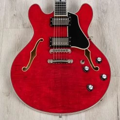 Eastman Guitars T486 Electric Guitar, Red, Ebony Fingerboard