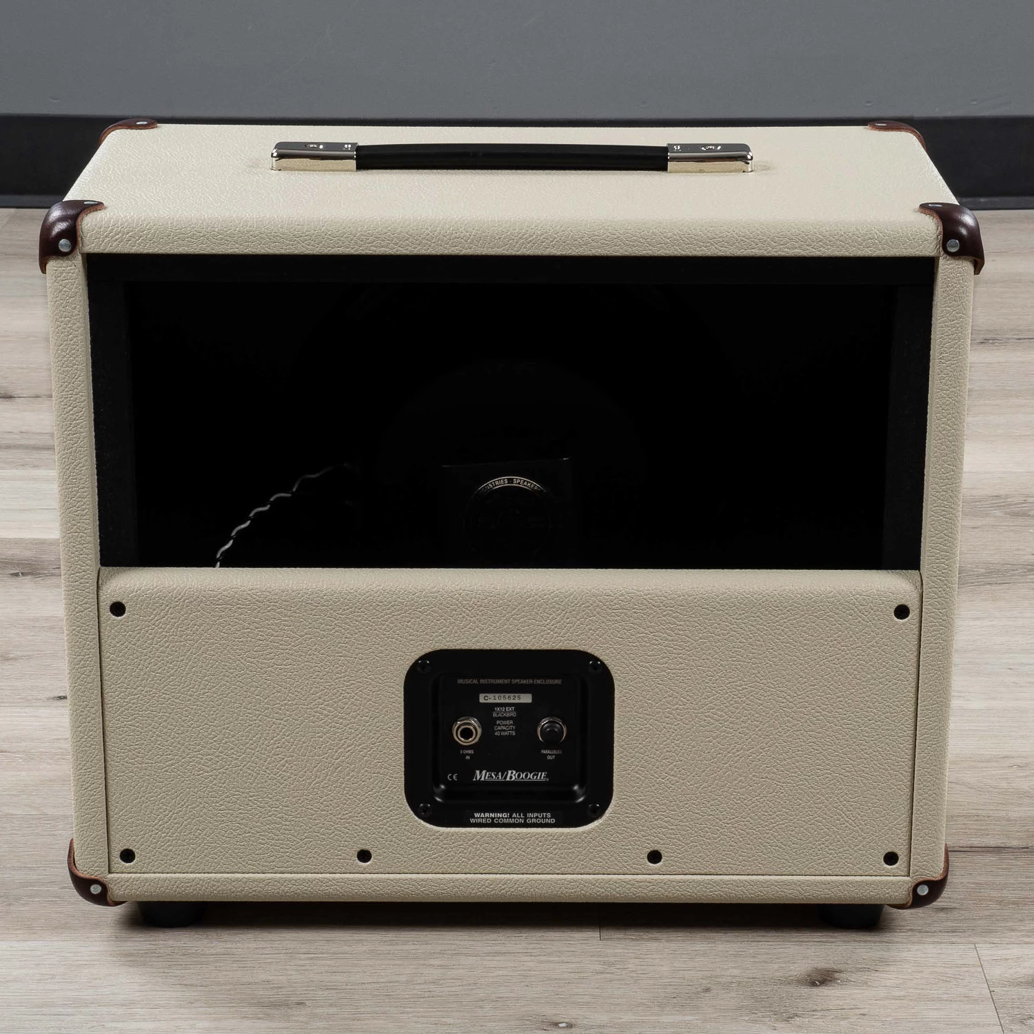 Mesa Boogie Boogie 19 1x12" Open-Back Guitar Amp Speaker Cabinet, California Tweed Dress 4 Mesa Boogie Boogie 19 1x12" Open-Back Guitar Amp Speaker Cabinet, California Tweed Dress - Image 2