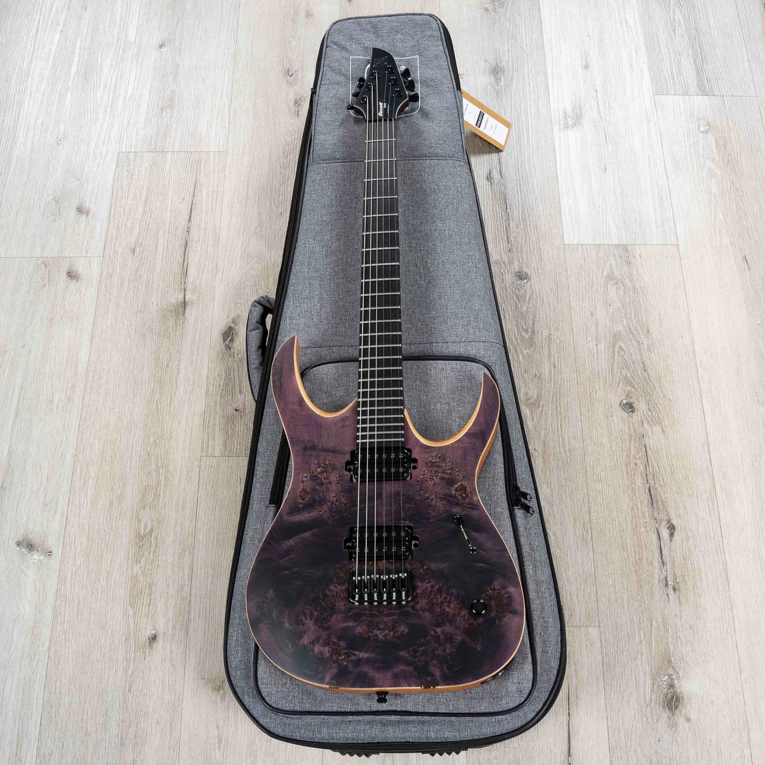 Mayones Duvell Elite 6 Guitar, Ebony Fretboard, Trans Dirty Purple Satine 12 Mayones Duvell Elite 6 Guitar, Ebony Fretboard, Trans Dirty Purple Satine - Image 10