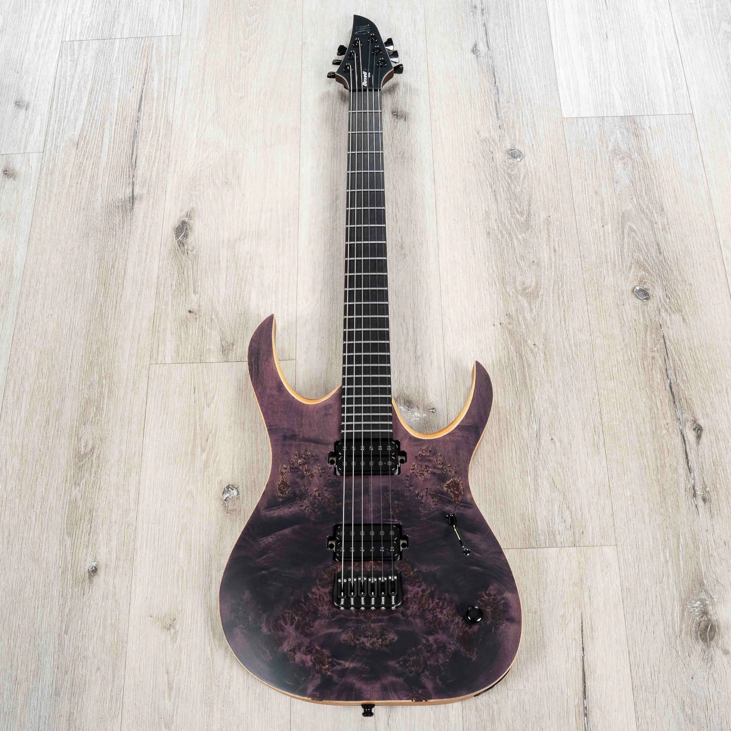 Mayones Duvell Elite 6 Guitar, Ebony Fretboard, Trans Dirty Purple Satine 5 Mayones Duvell Elite 6 Guitar, Ebony Fretboard, Trans Dirty Purple Satine - Image 3