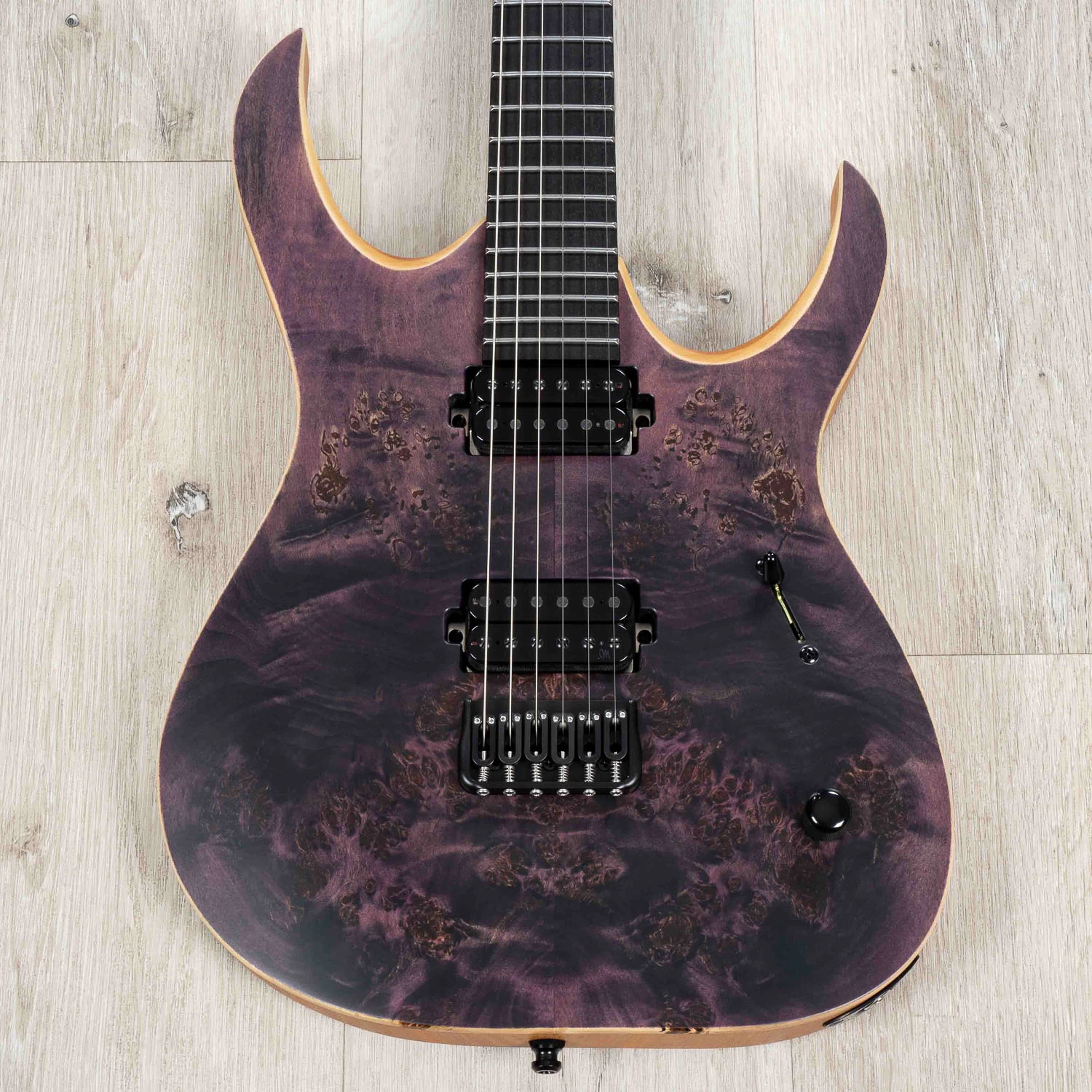 Mayones Duvell Elite 6 Guitar, Ebony Fretboard, Trans Dirty Purple Satine 3 Mayones Duvell Elite 6 Guitar, Ebony Fretboard, Trans Dirty Purple Satine