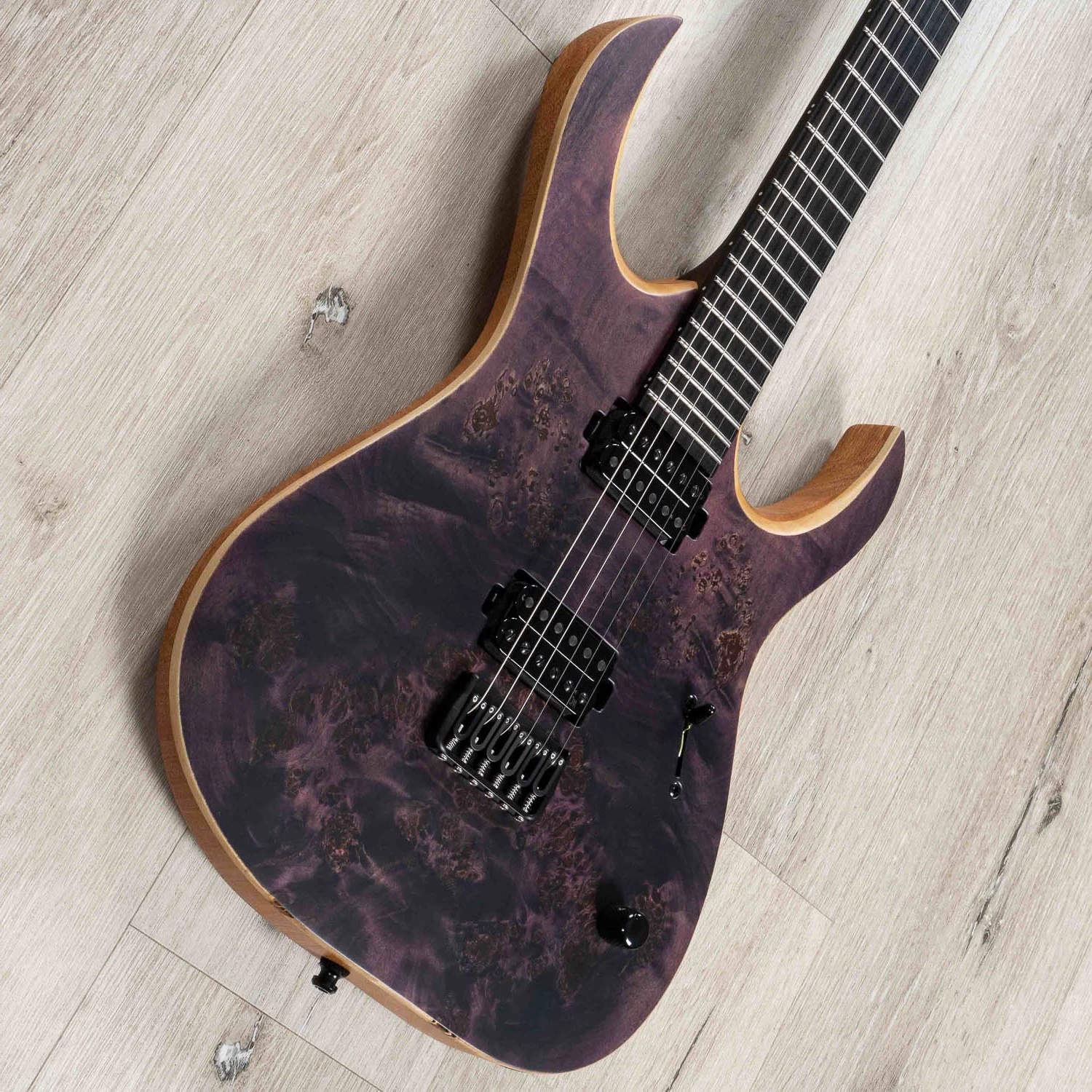 Mayones Duvell Elite 6 Guitar, Ebony Fretboard, Trans Dirty Purple Satine 4 Mayones Duvell Elite 6 Guitar, Ebony Fretboard, Trans Dirty Purple Satine - Image 2