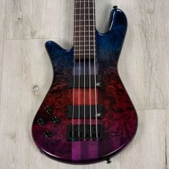Spector NS Ethos 5 5-String Left-Handed Bass, Poplar Burl Top, Interstellar Gloss
