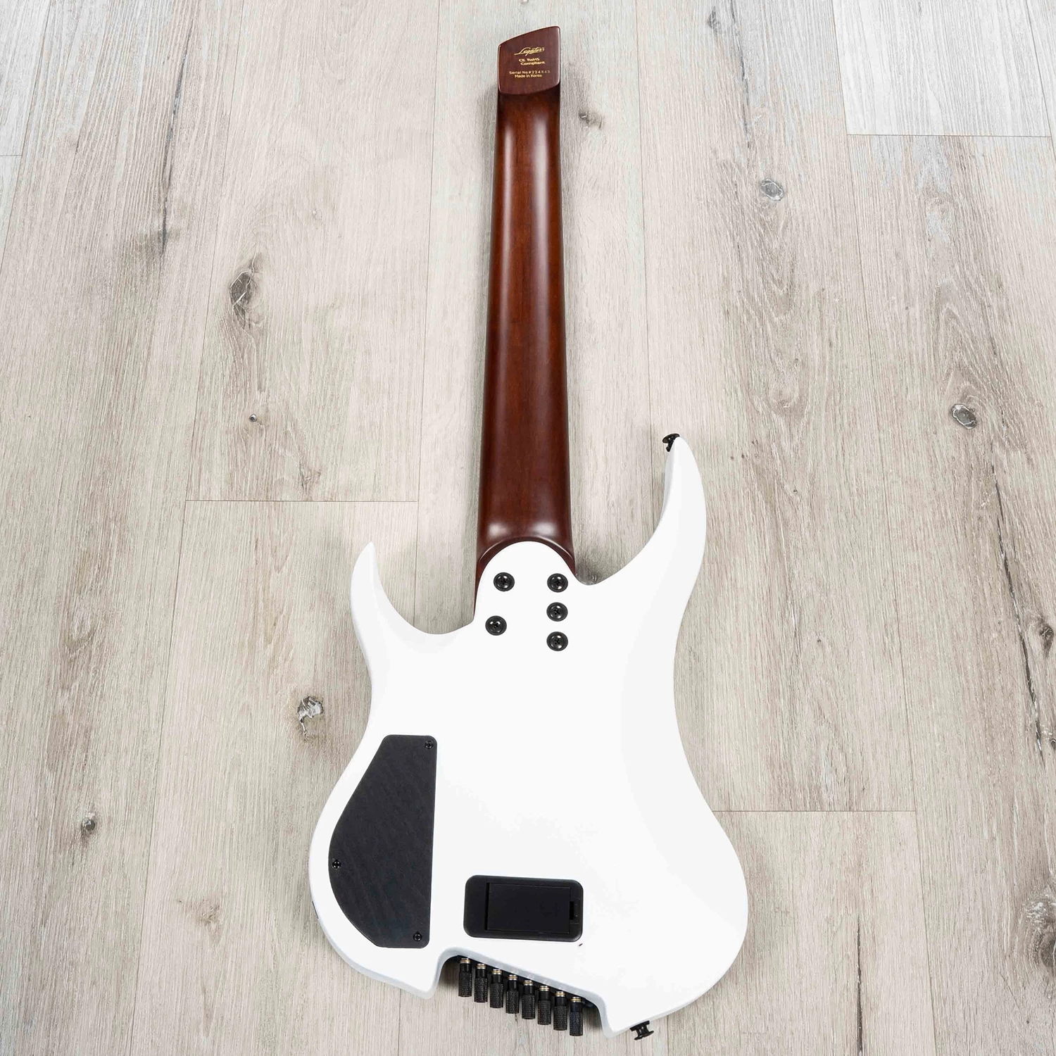 Legator Ghost G8FOD 8-String Headless Multiscale Guitar, Ebony Fretboard, Black Ice 8 Legator Ghost G8FOD 8-String Headless Multiscale Guitar, Ebony Fretboard, Black Ice - Image 6