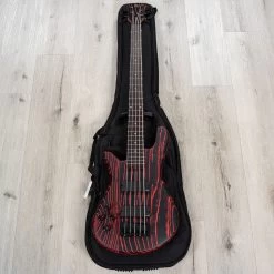 Spector NS Pulse 5 Multi-Scale 5-String Left-Handed Bass, Macassar Ebony Fretboard, Cinder Red -Musical Instrument Shop 20230512 dsc03018