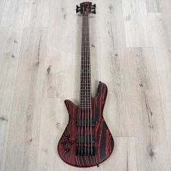 Spector NS Pulse 5 Multi-Scale 5-String Left-Handed Bass, Macassar Ebony Fretboard, Cinder Red -Musical Instrument Shop 20230512 dsc03020