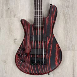 Spector NS Pulse 5 Multi-Scale 5-String Left-Handed Bass, Macassar Ebony Fretboard, Cinder Red