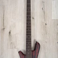 Spector NS Pulse 5 Multi-Scale 5-String Left-Handed Bass, Macassar Ebony Fretboard, Cinder Red -Musical Instrument Shop 20230512 dsc03026