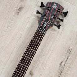 Spector NS Pulse 5 Multi-Scale 5-String Left-Handed Bass, Macassar Ebony Fretboard, Cinder Red -Musical Instrument Shop 20230512 dsc03031