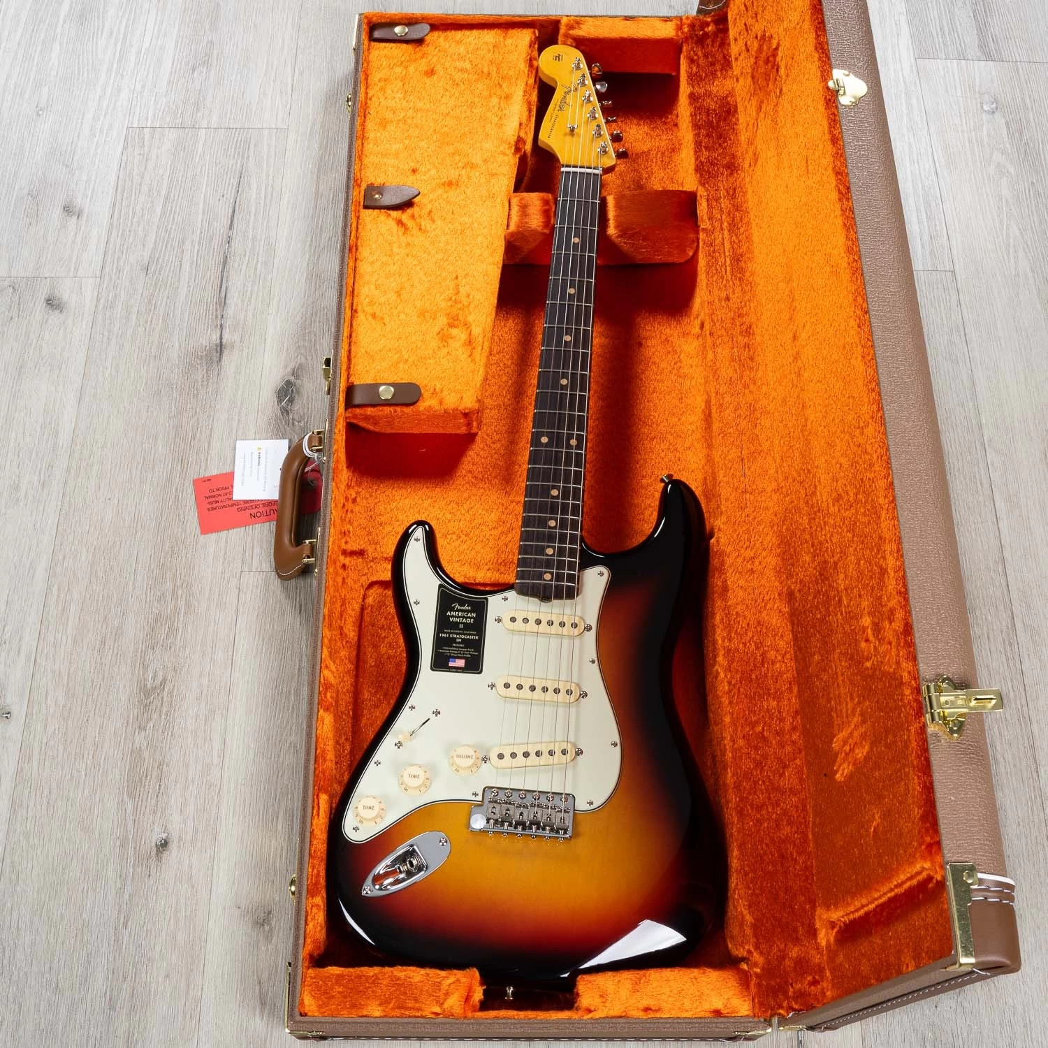Fender American Vintage II 1961 Stratocaster Left-Hand Guitar, Rosewood Fretboard, 3-Color Sunburst 13 Fender American Vintage II 1961 Stratocaster Left-Hand Guitar, Rosewood Fretboard, 3-Color Sunburst - Image 11