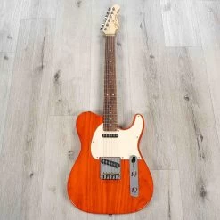 G&L USA ASAT Classic Guitar, Caribbean Rosewood Fretboard, Clear Orange -Musical Instrument Shop 20230523 20230523 dsc05955