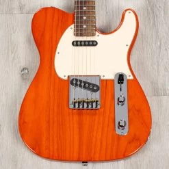 G&L USA ASAT Classic Guitar, Caribbean Rosewood Fretboard, Clear Orange