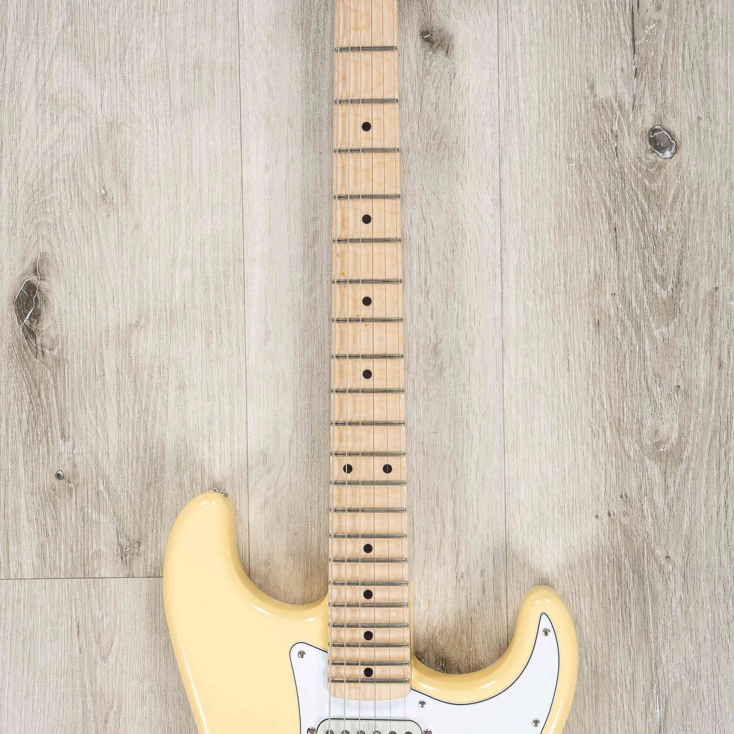 Fender Yngwie Malmsteen Stratocaster Guitar, Scalloped Maple Fretboard, Vintage White 6 Fender Yngwie Malmsteen Stratocaster Guitar, Scalloped Maple Fretboard, Vintage White - Image 4