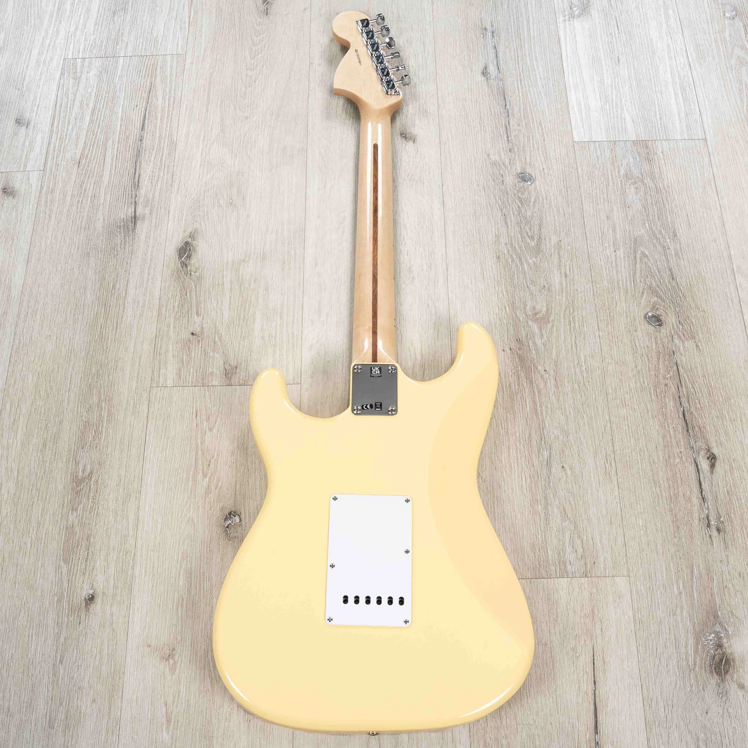 Fender Yngwie Malmsteen Stratocaster Guitar, Scalloped Maple Fretboard, Vintage White 8 Fender Yngwie Malmsteen Stratocaster Guitar, Scalloped Maple Fretboard, Vintage White - Image 6