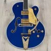 Gretsch G6120TG Players Edition Nashville Hollowbody Guitar, Azure Metallic