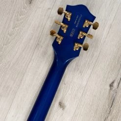 Gretsch G6120TG Players Edition Nashville Hollowbody Guitar, Azure Metallic -Musical Instrument Shop 20230526 dsc07044