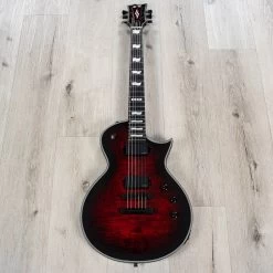 ESP E-II Eclipse Guitar, Quilt Maple Top, Fishman Fluence Pickups, See Thru Black Cherry Sunburst -Musical Instrument Shop 20230531 dsc07914