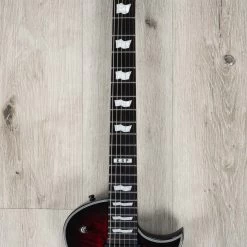 ESP E-II Eclipse Guitar, Quilt Maple Top, Fishman Fluence Pickups, See Thru Black Cherry Sunburst -Musical Instrument Shop 20230531 dsc07925