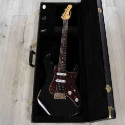 Friedman Vintage-S HSS Guitar, Rosewood Fretboard, Light-Aged Black -Musical Instrument Shop 20230607 20230607 dsc09698