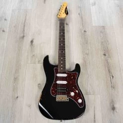 Friedman Vintage-S HSS Guitar, Rosewood Fretboard, Light-Aged Black -Musical Instrument Shop 20230607 20230607 dsc09702