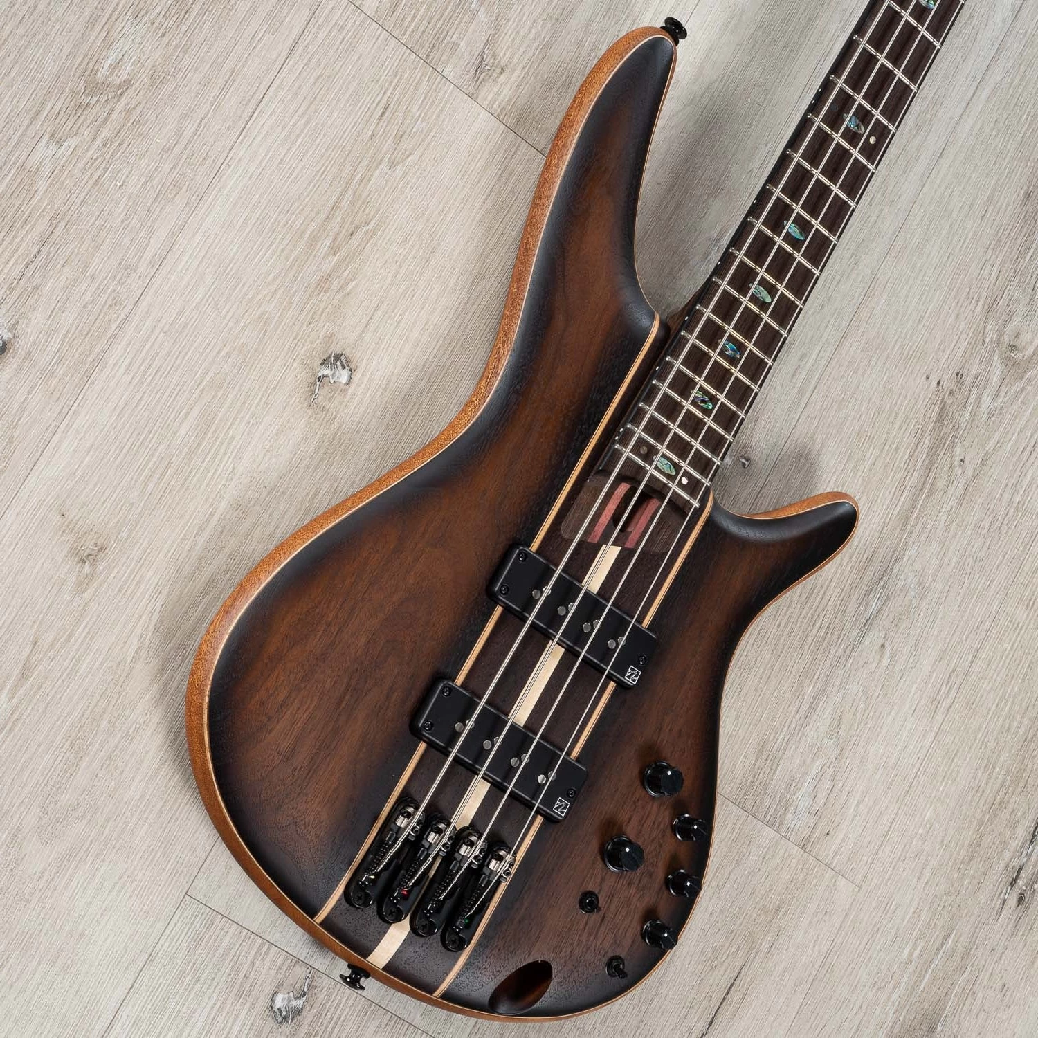 Ibanez SR1350B SR Premium 4-String Bass, Panga Panga Fretboard, Dual Mocha Burst Flat 4 Ibanez SR1350B SR Premium 4-String Bass, Panga Panga Fretboard, Dual Mocha Burst Flat - Image 2