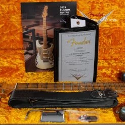 Fender Custom Shop Limited Edition Red Hot Strat Super Heavy Relic Guitar, Maple Fretboard, Super Faded Aged Lake Placid Blue -Musical Instrument Shop 20230614 dsc00628