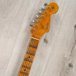 Fender Custom Shop Limited Edition Red Hot Strat Super Heavy Relic Guitar, Maple Fretboard, Super Faded Aged Lake Placid Blue -Musical Instrument Shop 20230614 dsc00648