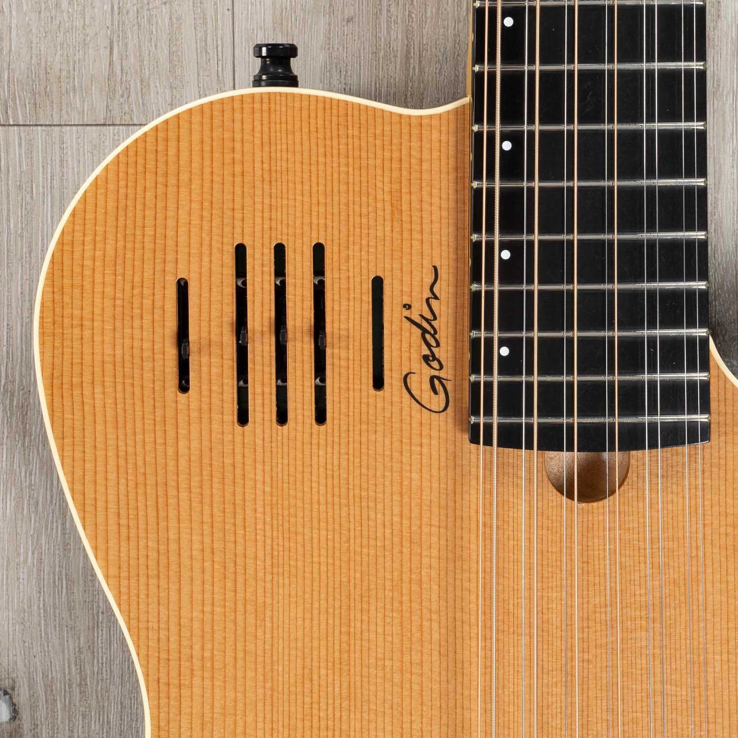 Godin A12 Natural SG 12-String Acoustic-Electric Guitar, Solid Cedar, Natural 12 Godin A12 Natural SG 12-String Acoustic-Electric Guitar, Solid Cedar, Natural - Image 10