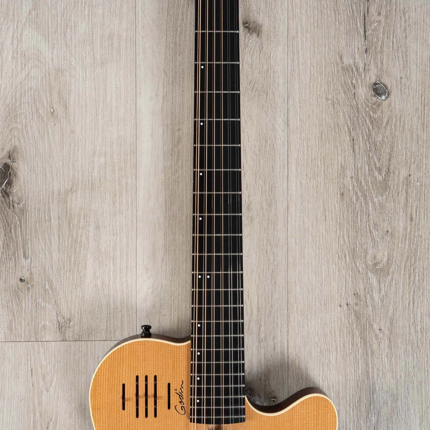 Godin A12 Natural SG 12-String Acoustic-Electric Guitar, Solid Cedar, Natural 6 Godin A12 Natural SG 12-String Acoustic-Electric Guitar, Solid Cedar, Natural - Image 4