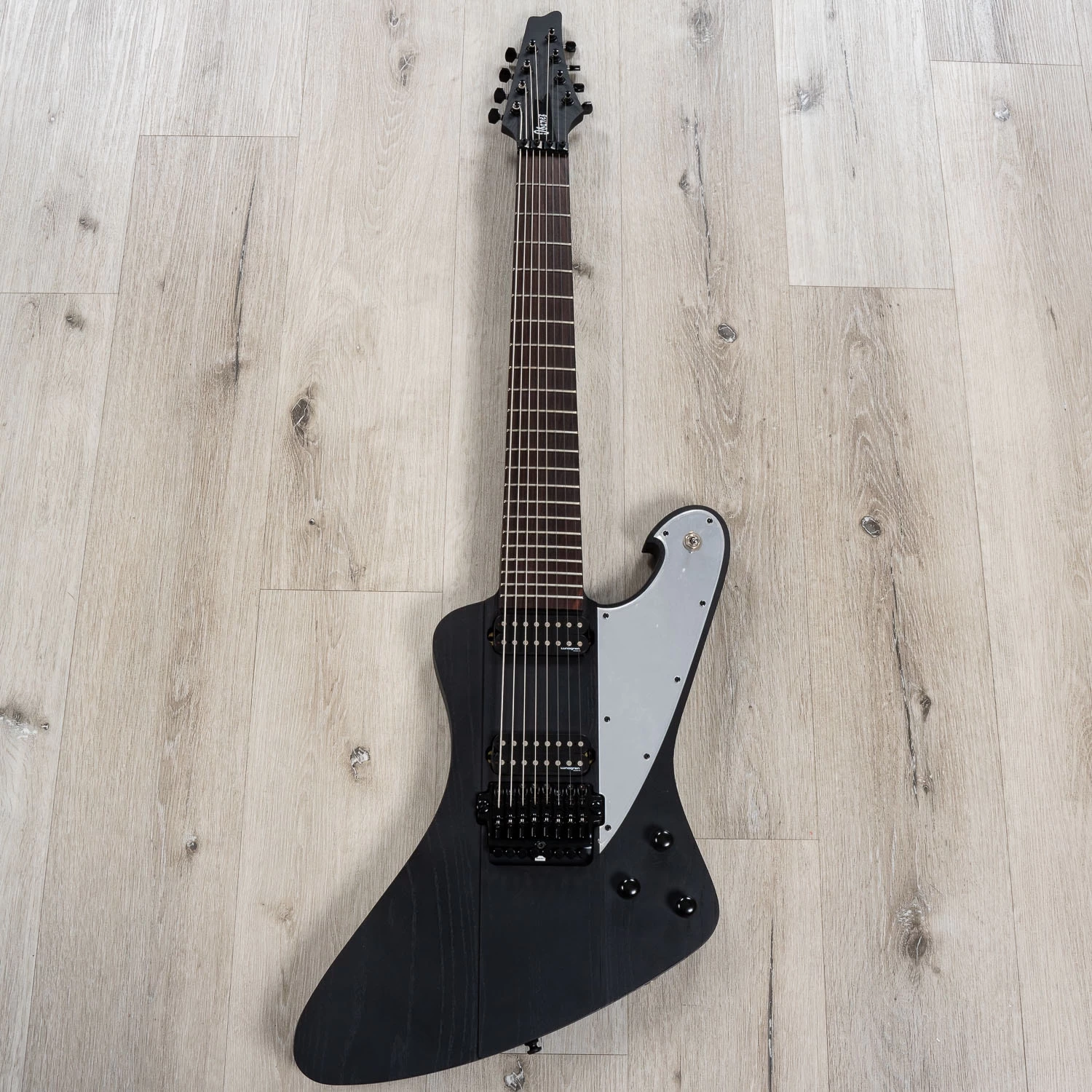 Ibanez FTM33 WK Fredrik Thordendal Signature 8-String Electric Guitar, Rosewood Fretboard, Hard Case - Weathered Black 5 Ibanez FTM33 WK Fredrik Thordendal Signature 8-String Electric Guitar, Rosewood Fretboard, Hard Case - Weathered Black - Image 3