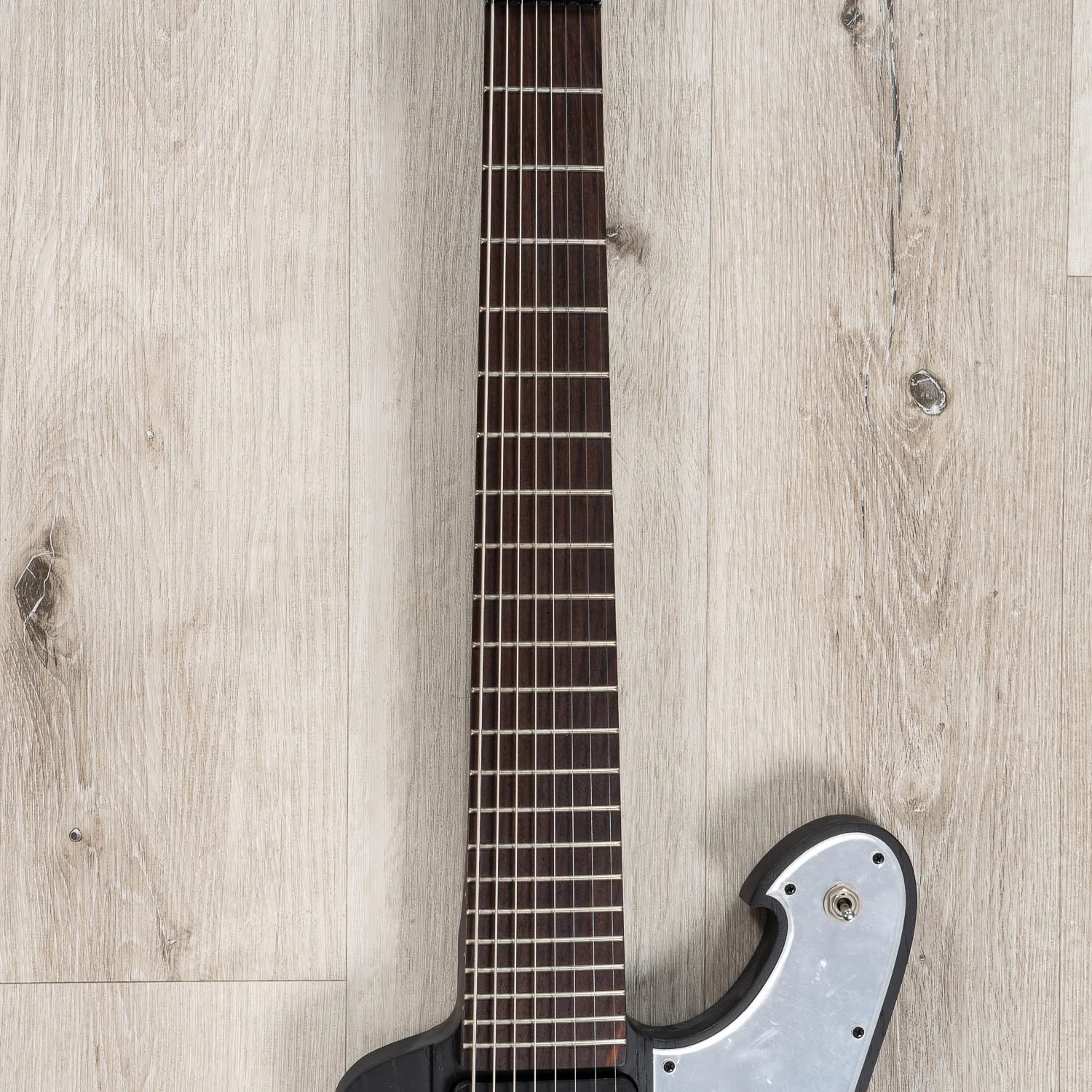 Ibanez FTM33 WK Fredrik Thordendal Signature 8-String Electric Guitar, Rosewood Fretboard, Hard Case - Weathered Black 6 Ibanez FTM33 WK Fredrik Thordendal Signature 8-String Electric Guitar, Rosewood Fretboard, Hard Case - Weathered Black - Image 4