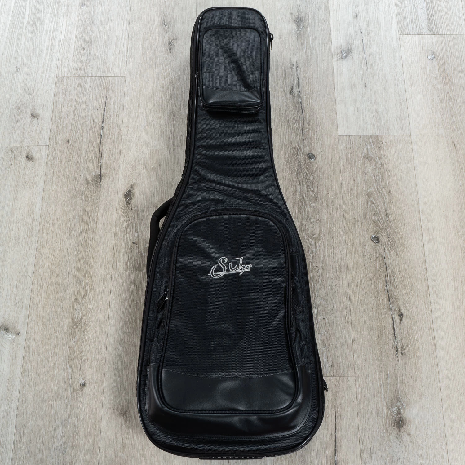 Suhr Custom Modern HH Guitar, Roasted Maple Fretboard, Silver / Blue Sparkle Drip 15 Suhr Custom Modern HH Guitar, Roasted Maple Fretboard, Silver / Blue Sparkle Drip - Image 13